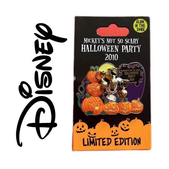 Disney World Mickey’s Not So Scary Halloween Party Trading Pin Rare Glow in Dark - Picture 1 of 4